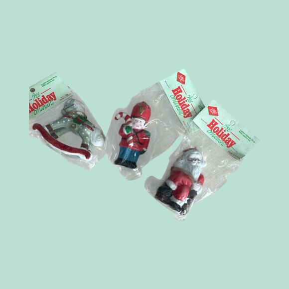 Vintage 1980s KSD Gas Station Christmas Ornaments – Lot of 3 - Picture 5 of 5